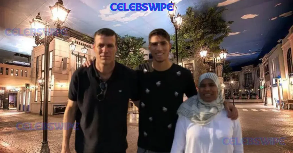 Achraf Hakimi with Father and Mother