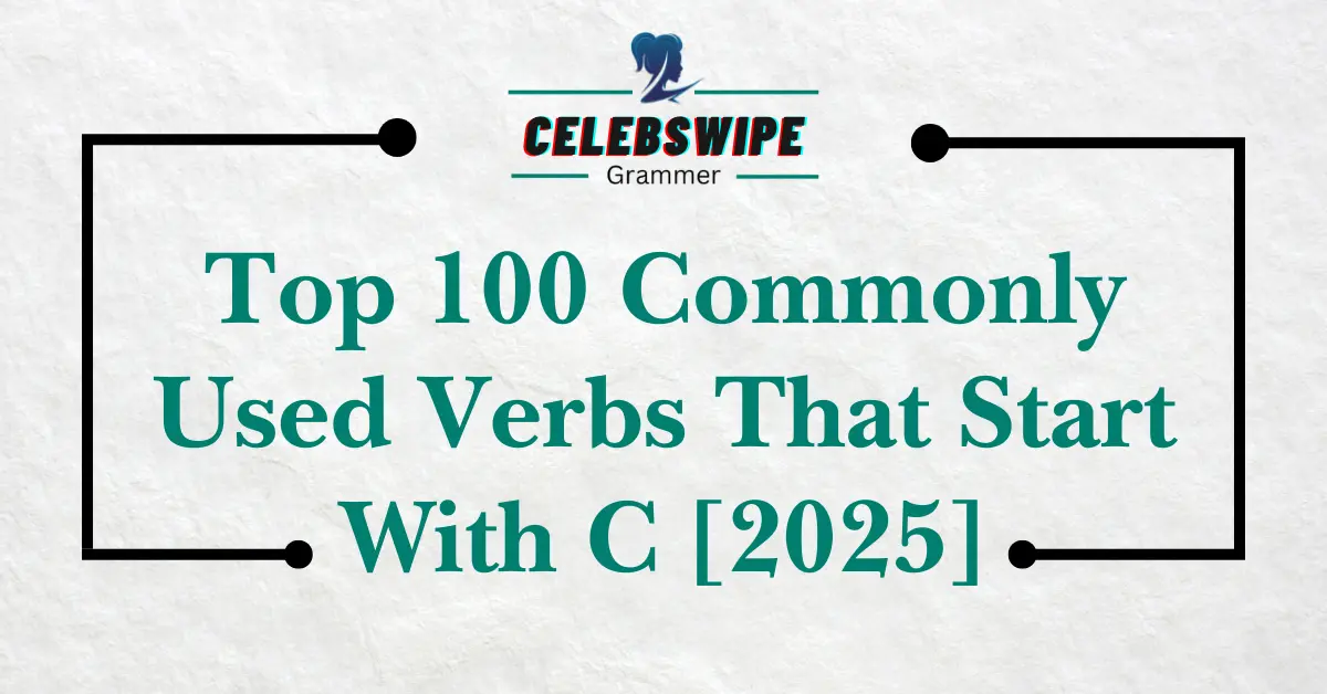 Verbs That Start With C